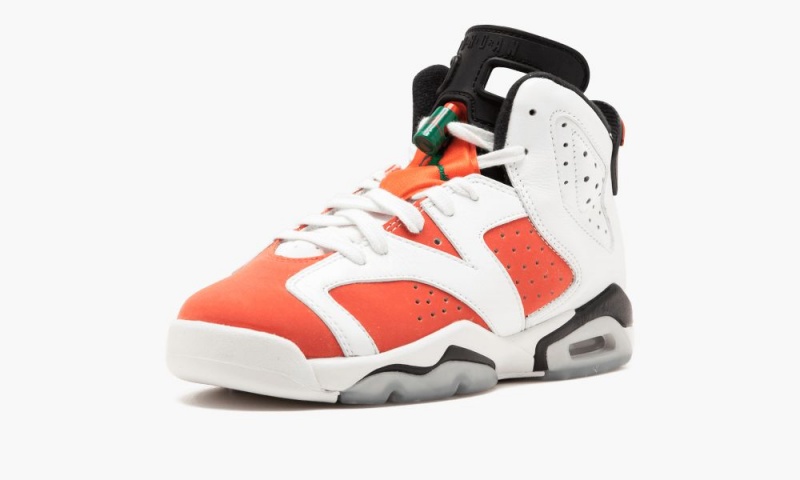 Nike Air Jordan 6 Retro BG 'Gatorade' Schoenen Kinderen Wit Oranje Zwart Nederland | 146285-ZDS
