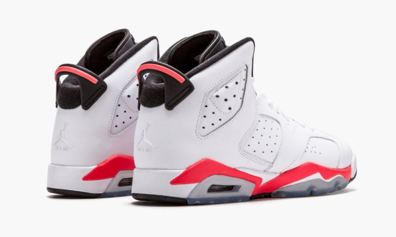 Nike Air Jordan 6 Retro BG 'Infrared' Schoenen Kinderen Wit Zwart Rood Nederland | 513284-VNU