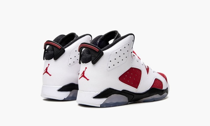 Nike Air Jordan 6 Retro BP 'Carmine' Schoenen Kinderen Wit Zwart Rood Nederland | 803672-OYT