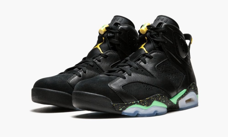 Nike Air Jordan 6 Retro 'Brazil Pack' Schoenen Heren Zwart Groen Geel Nederland | 843762-YTS