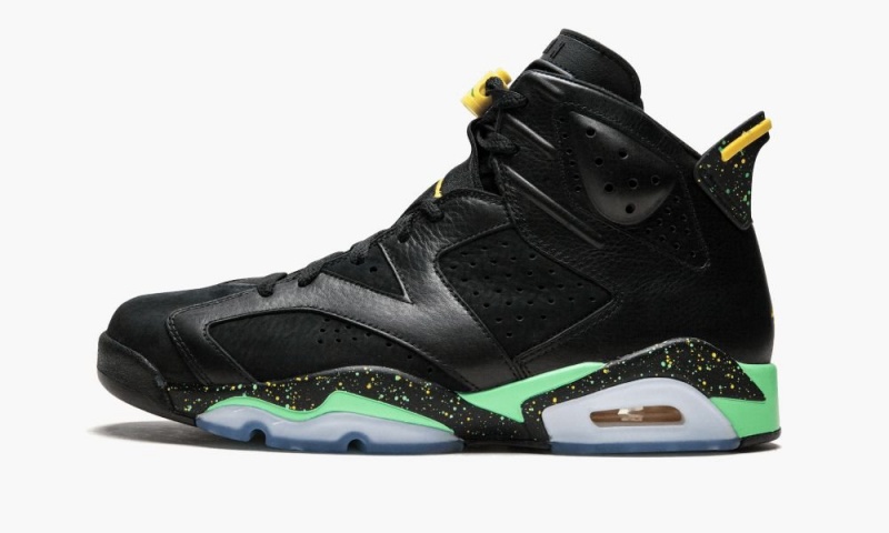 Nike Air Jordan 6 Retro \'Brazil Pack\' Schoenen Heren Zwart Groen Geel Nederland | 843762-YTS