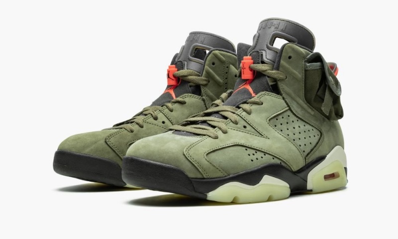 Nike Air Jordan 6 Retro 'Cactus Jack - Travis Scott' Schoenen Heren Olijfgroen Zwart Nederland | 627140-WAQ