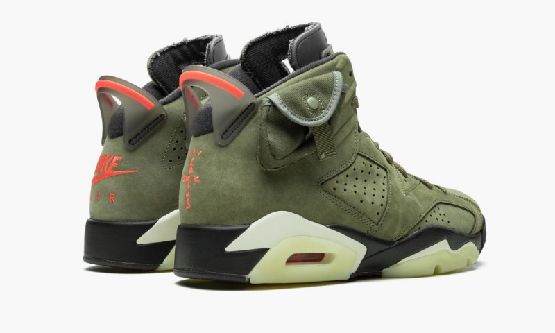 Nike Air Jordan 6 Retro 'Cactus Jack - Travis Scott' Schoenen Heren Olijfgroen Zwart Nederland | 627140-WAQ