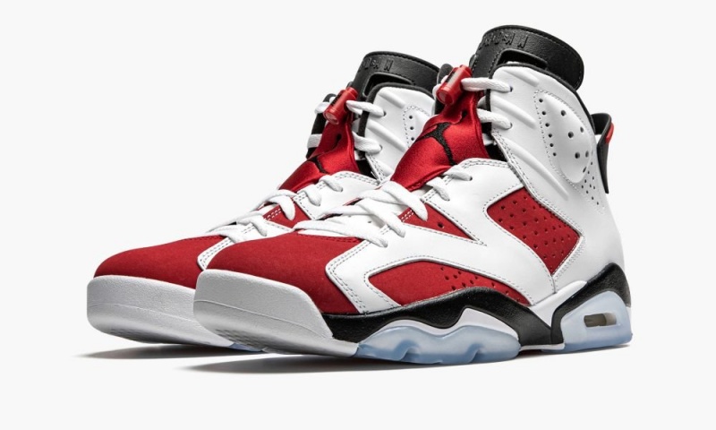 Nike Air Jordan 6 Retro 'Carmine 2021' Schoenen Heren Zwart Wit Rood Nederland | 763829-RLY