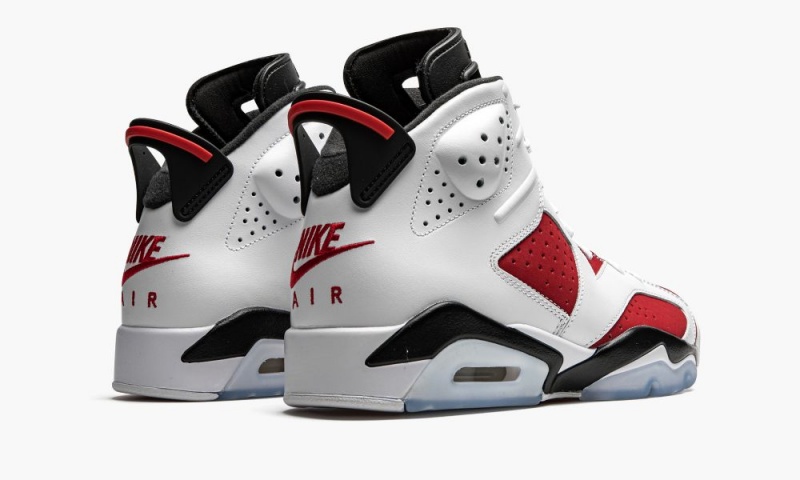 Nike Air Jordan 6 Retro 'Carmine 2021' Schoenen Heren Zwart Wit Rood Nederland | 763829-RLY