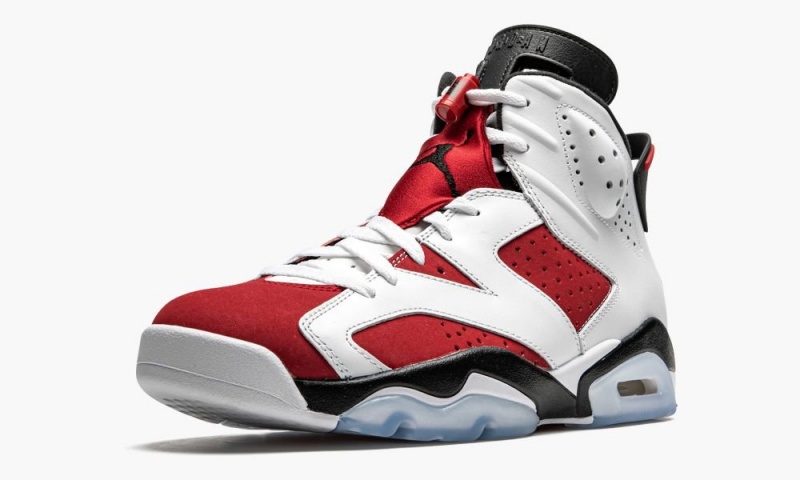 Nike Air Jordan 6 Retro 'Carmine 2021' Schoenen Heren Zwart Wit Rood Nederland | 763829-RLY