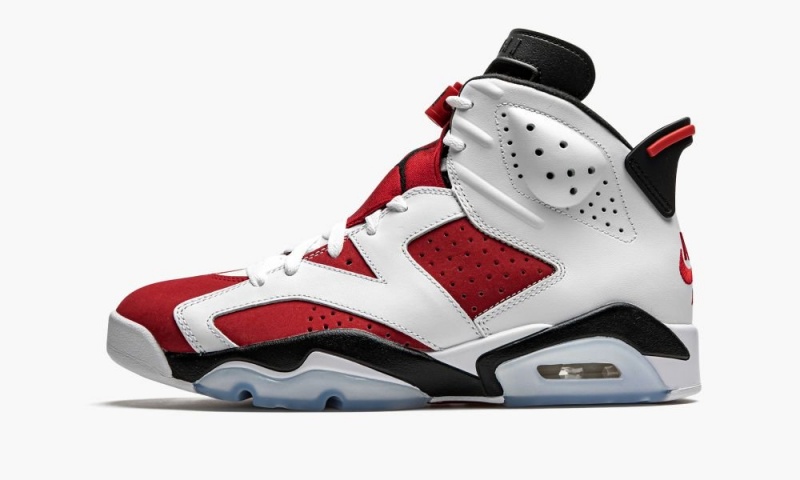 Nike Air Jordan 6 Retro \'Carmine 2021\' Schoenen Heren Zwart Wit Rood Nederland | 763829-RLY