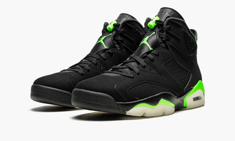 Nike Air Jordan 6 Retro 'Electric Green' Schoenen Heren Zwart Groen Nederland | 694218-XBA