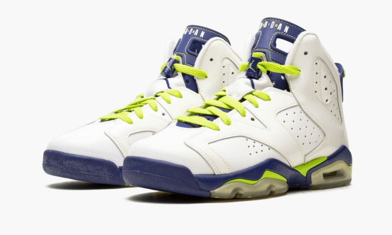 Nike Air Jordan 6 Retro GG 'Fierce Green' Schoenen Kinderen Wit Nederland | 906487-XLA