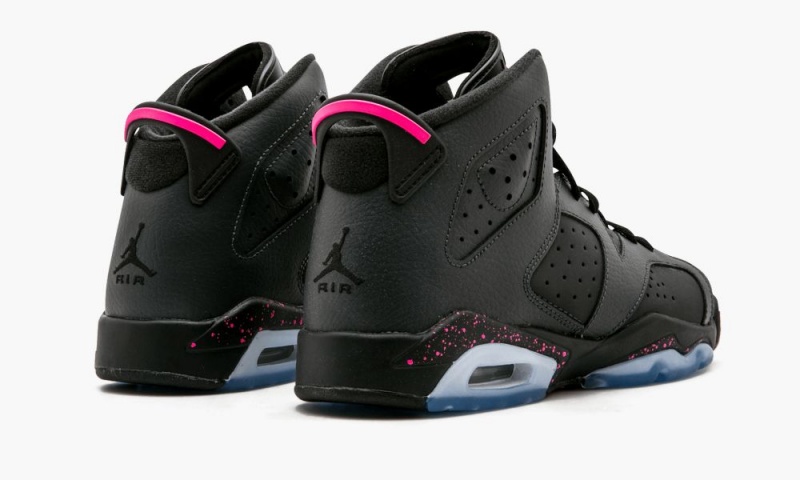 Nike Air Jordan 6 Retro GG 'Hyper Pink' Schoenen Kinderen Donkergrijs Zwart Zwart Nederland | 637980-LDC