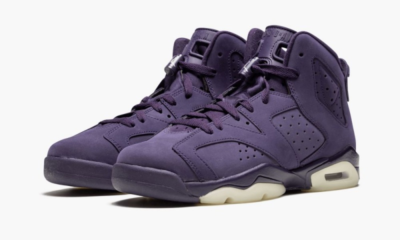 Nike Air Jordan 6 Retro GG 'Purple Dynasty' Schoenen Kinderen Wit Paars Nederland | 280945-FXV