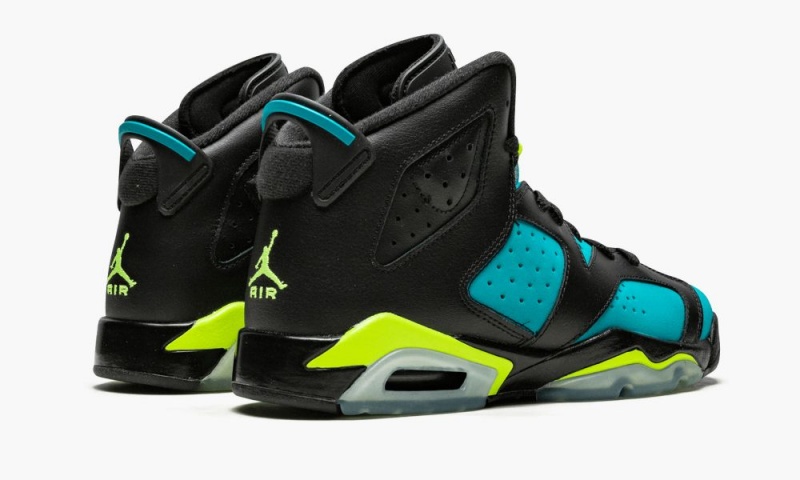 Nike Air Jordan 6 Retro GG 'Turbo Green' Schoenen Kinderen Zwart Groen Nederland | 954703-LYH