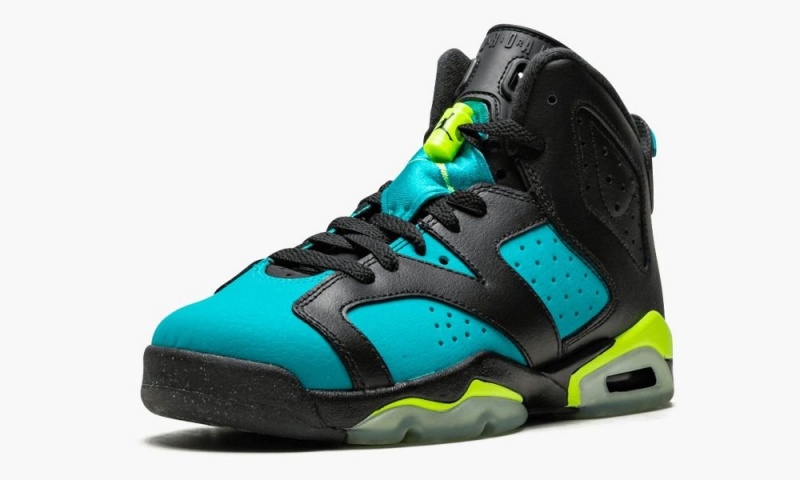 Nike Air Jordan 6 Retro GG 'Turbo Green' Schoenen Kinderen Zwart Groen Nederland | 954703-LYH
