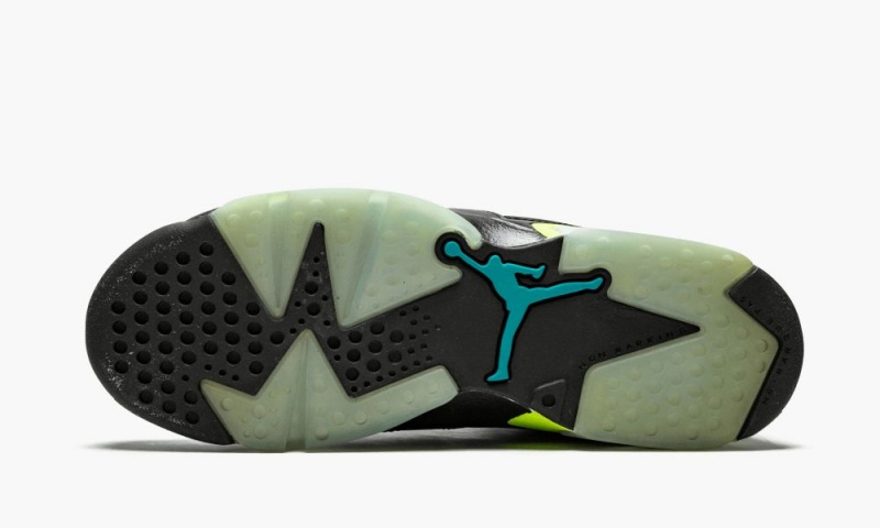Nike Air Jordan 6 Retro GG 'Turbo Green' Schoenen Kinderen Zwart Groen Nederland | 954703-LYH