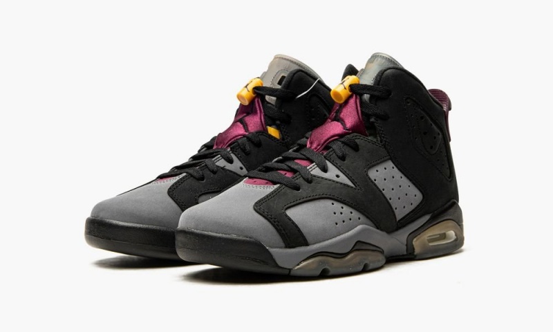 Nike Air Jordan 6 Retro GS 'Bordeaux' Schoenen Kinderen Zwart Diepgrijs Nederland | 804239-PUF