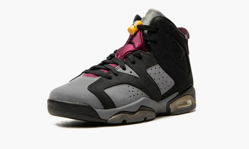 Nike Air Jordan 6 Retro GS 'Bordeaux' Schoenen Kinderen Zwart Diepgrijs Nederland | 804239-PUF