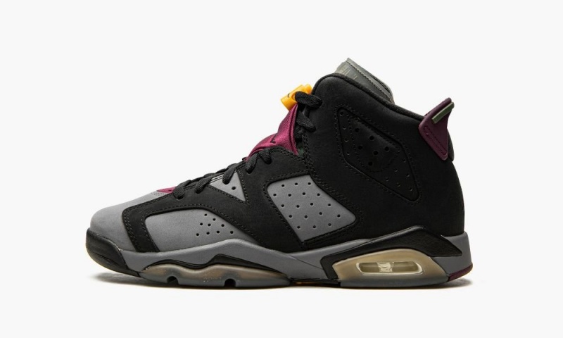 Nike Air Jordan 6 Retro GS \'Bordeaux\' Schoenen Kinderen Zwart Diepgrijs Nederland | 804239-PUF