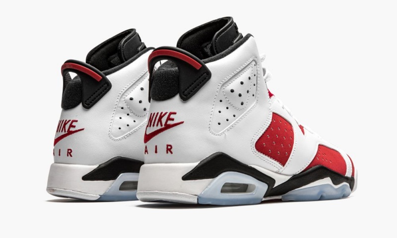 Nike Air Jordan 6 Retro GS 'Carmine' Schoenen Kinderen Zwart Wit Rood Nederland | 497182-DTM