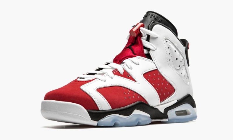 Nike Air Jordan 6 Retro GS 'Carmine' Schoenen Kinderen Zwart Wit Rood Nederland | 497182-DTM