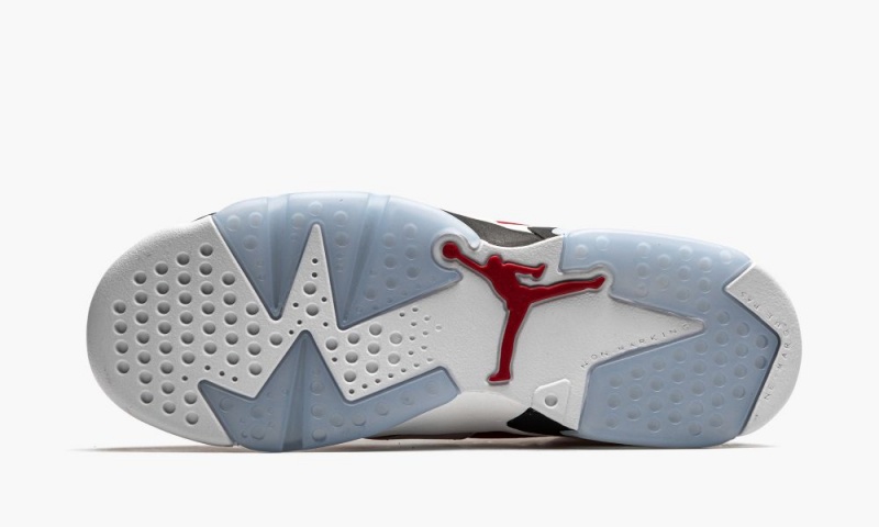 Nike Air Jordan 6 Retro GS 'Carmine' Schoenen Kinderen Zwart Wit Rood Nederland | 497182-DTM