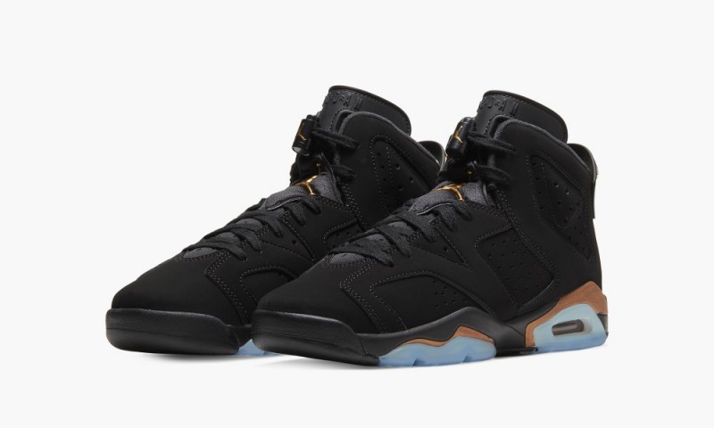 Nike Air Jordan 6 Retro GS 'DMP' Schoenen Kinderen Zwart Metal Goud Zwart Nederland | 081573-EHZ