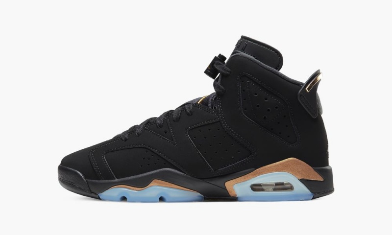 Nike Air Jordan 6 Retro GS \'DMP\' Schoenen Kinderen Zwart Metal Goud Zwart Nederland | 081573-EHZ