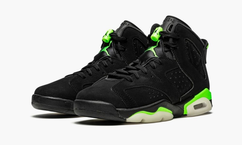 Nike Air Jordan 6 Retro GS 'Electric Green' Schoenen Kinderen Zwart Groen Nederland | 489716-KBU