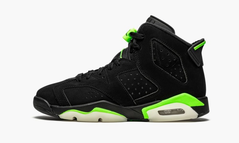 Nike Air Jordan 6 Retro GS \'Electric Green\' Schoenen Kinderen Zwart Groen Nederland | 489716-KBU
