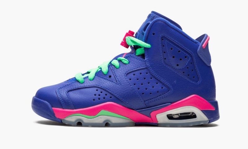 Nike Air Jordan 6 Retro (GS) \'Game Royal\' Schoenen Kinderen Blauw Gekleurd Nederland | 573420-YEN