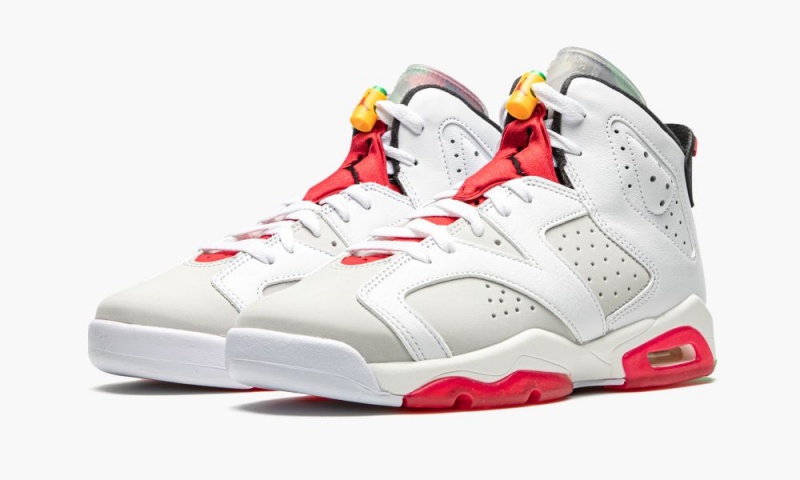 Nike Air Jordan 6 Retro GS 'Hare' Schoenen Kinderen Grijs Zwart Wit Nederland | 243918-EPI