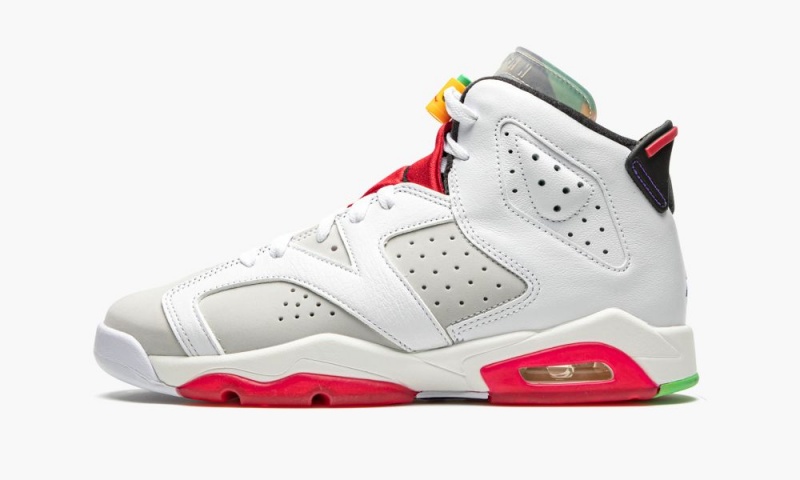 Nike Air Jordan 6 Retro GS \'Hare\' Schoenen Kinderen Grijs Zwart Wit Nederland | 243918-EPI