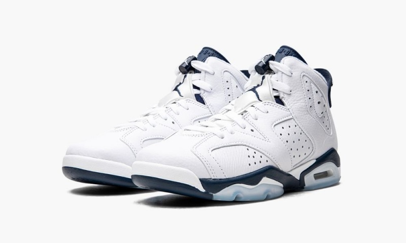 Nike Air Jordan 6 Retro GS 'Midnight Navy 2022' Schoenen Kinderen Wit Donkerblauw Nederland | 670189-VIU