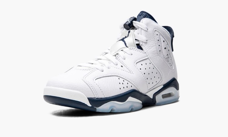 Nike Air Jordan 6 Retro GS 'Midnight Navy 2022' Schoenen Kinderen Wit Donkerblauw Nederland | 670189-VIU