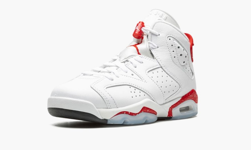 Nike Air Jordan 6 Retro GS 'Red Oreo' Schoenen Kinderen Wit Rood Zwart Nederland | 130784-DTN