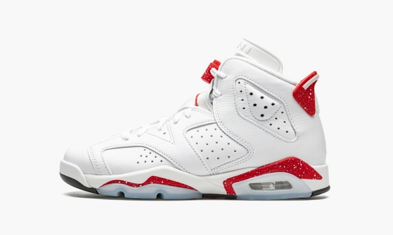 Nike Air Jordan 6 Retro GS \'Red Oreo\' Schoenen Kinderen Wit Rood Zwart Nederland | 130784-DTN