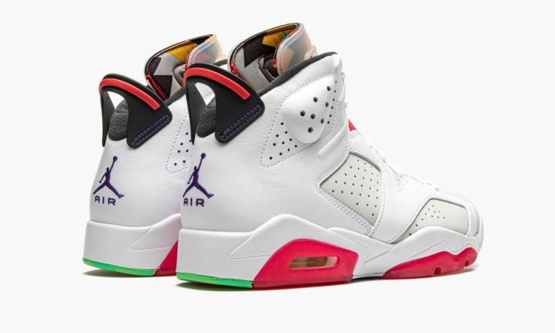 Nike Air Jordan 6 Retro 'Hare' Schoenen Heren Grijs Wit Rood Nederland | 216345-WVP