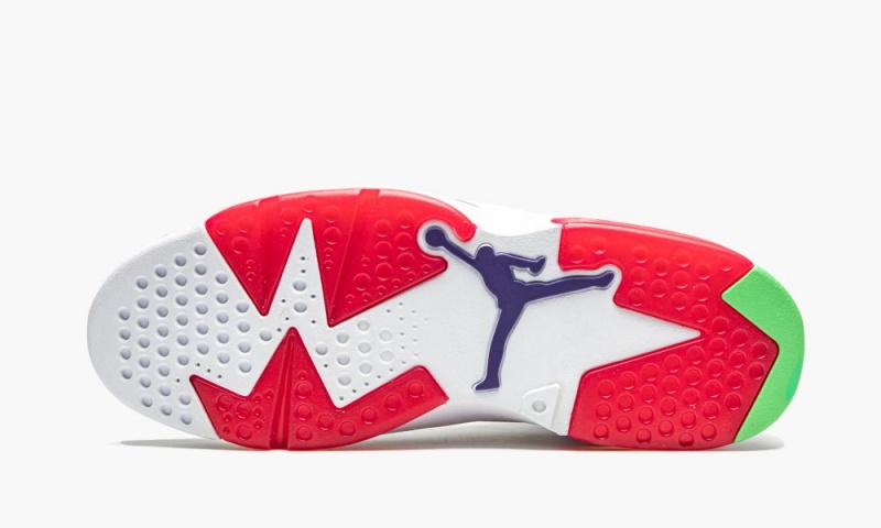 Nike Air Jordan 6 Retro 'Hare' Schoenen Heren Grijs Wit Rood Nederland | 216345-WVP