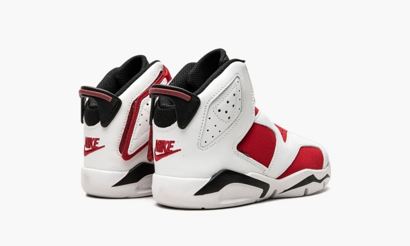 Nike Air Jordan 6 Retro Little Flex 'Carmine' Schoenen Kinderen Wit Zwart Rood Nederland | 971435-IWH