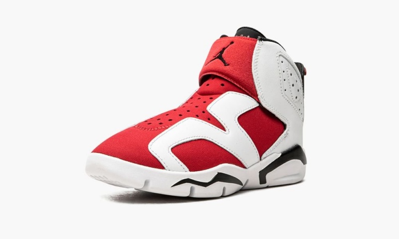 Nike Air Jordan 6 Retro Little Flex 'Carmine' Schoenen Kinderen Wit Zwart Rood Nederland | 971435-IWH