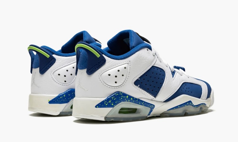 Nike Air Jordan 6 Retro Low BG 'Seahawks' Schoenen Kinderen Wit Groen Blauw Nederland | 169840-RJI