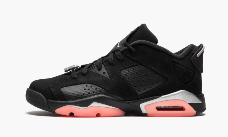 Nike Air Jordan 6 Retro Low GG Schoenen Kinderen Zwart Metal Zilver Nederland | 135209-UCG