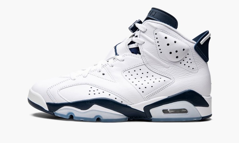 Nike Air Jordan 6 Retro 'Midnight Navy 2022' Schoenen Heren Wit Donkerblauw Nederland | 169705-IVH