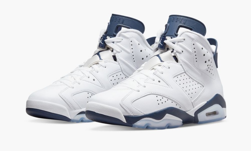 Nike Air Jordan 6 Retro 'Midnight Navy 2022' Schoenen Heren Wit Donkerblauw Nederland | 169705-IVH