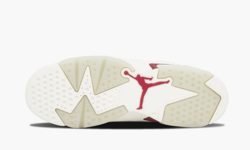 Nike Air Jordan 6 Retro OG BG 'Maroon' Schoenen Kinderen Wit Bordeaux Nederland | 301258-RMS