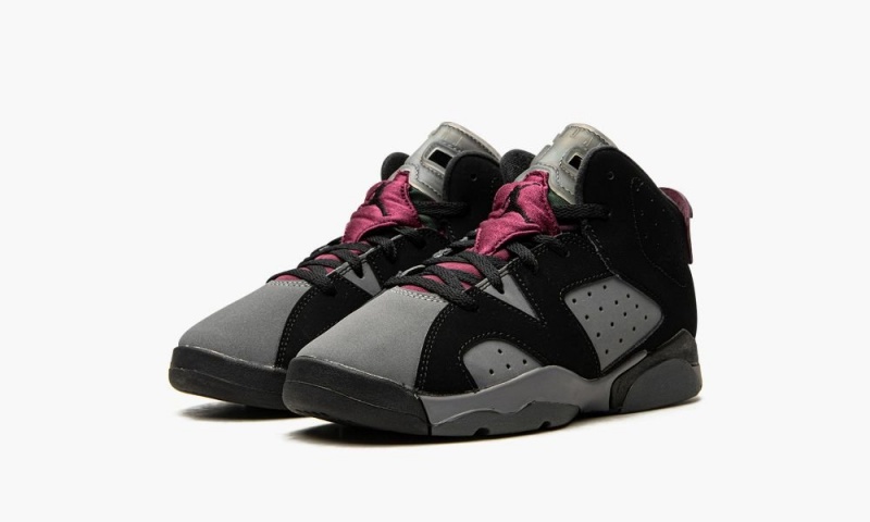 Nike Air Jordan 6 Retro PS 'Bordeaux' Schoenen Kinderen Zwart Diepgrijs Nederland | 306752-UFR