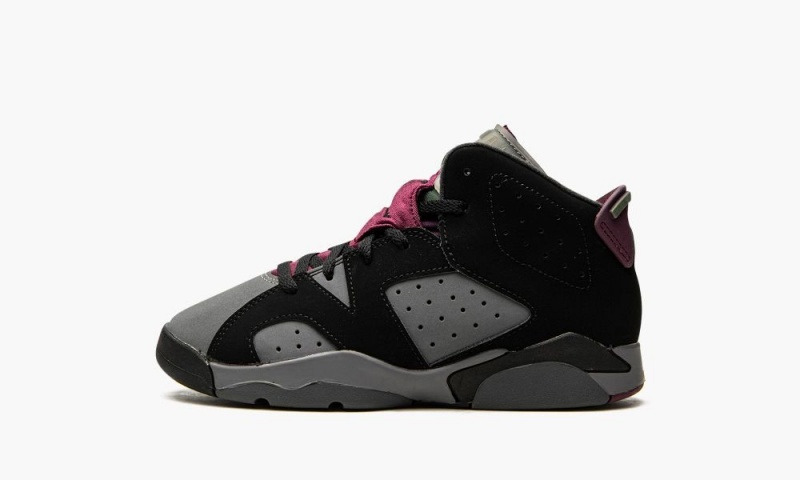 Nike Air Jordan 6 Retro PS \'Bordeaux\' Schoenen Kinderen Zwart Diepgrijs Nederland | 306752-UFR