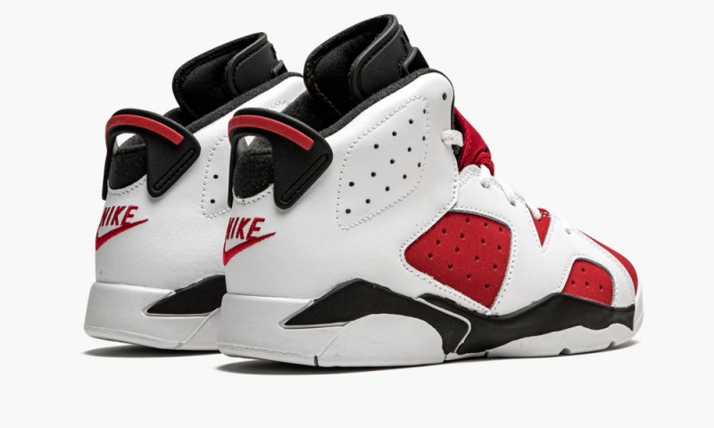 Nike Air Jordan 6 Retro PS 'Carmine 2021' Schoenen Kinderen Wit Zwart Rood Nederland | 852647-YPG