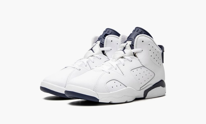 Nike Air Jordan 6 Retro PS 'Midnight Navy 2022' Schoenen Kinderen Wit Donkerblauw Nederland | 641875-KFE