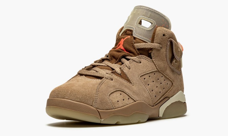 Nike Air Jordan 6 Retro PS 'Travis Scott - British Khaki' Schoenen Kinderen Khaki Licht Nederland | 651284-KFM