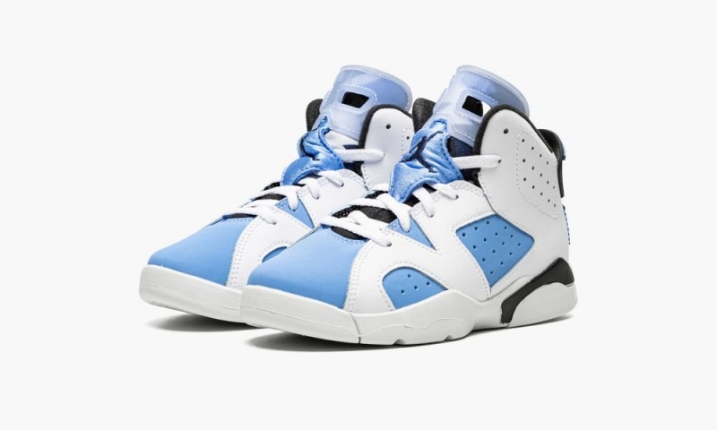 Nike Air Jordan 6 Retro PS 'UNC' Schoenen Kinderen Blauw Wit Nederland | 023615-ZWE